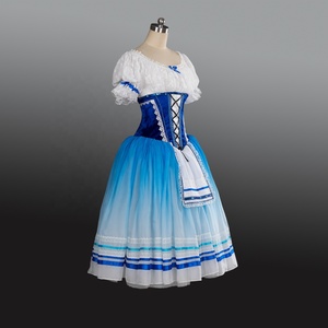 Personalizado de una pieza Floral <span class=keywords><strong>Tutu</strong></span> Bailarina Giselle Vestido de baile para niñas Ballet profesional Tutus Diseño impreso para niños - Product Image 2