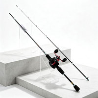 Canne à pêche TINY LURE PRO 1,5 m en fibre de carbone composite, 2 brins, ultra légère, pour la pêche au lancer en lac, rivière et eau salée