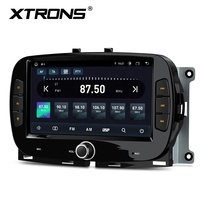XTRONS 7 pouces Octa Core 4+128 Go Global 4G Écran IPS 1024x600 Lecteur multimédia stéréo de navigation automobile Android pour Fiat 500