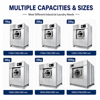 Factory Industrial Stainless Steel Fully Automatic Washer Extractor Laundry Washing Machine 15kg to 100kg