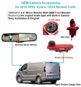 Cámara de aparcamiento cámara de Vista trasera luz de freno Luz de Cámara por 2014 <span class=keywords><strong>Opel</strong></span> <span class=keywords><strong>Vivaro</strong></span> / 2014 Renault Trafic de Vans - Product Image 5