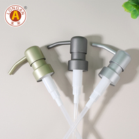 Pompe à shampoing en acier inoxydable 304, pompe à savon en métal, aspect métallique argenté, pour lavabo de salle de bain