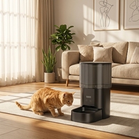 Distributeur automatique de nourriture pour chat intelligent avec caméra, programmation de l'alimentation, distribution transparente et programmée des aliments pour animaux de compagnie