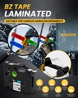 Étiqueteuse avec ruban adhésif E1000 thermorétractable étanche-Étiquettes pour réseau de câbles Étiquetage de bureau industriel