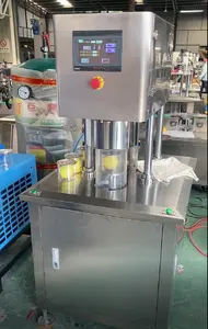 Semi Automatic Plastic Can Vacuum Nitrogen Filling Flushing Can Sealer Nitrogen Machine For Canned Dried Food