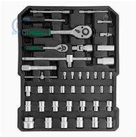 Coffret à outils complet 799 pièces, chariot à outils anti-collision en aluminium, kit de réparation automobile avec clés mixtes et tournevis