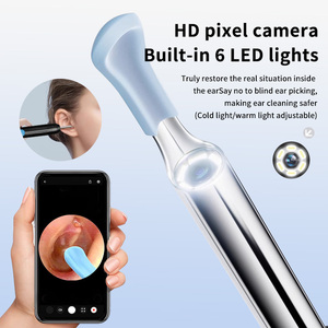 Limpiador de Oídos Visual Inalámbrico 2 en 1, Recortador de Vello Nasal, Compatible con Aplicaciones, Limpiador de Cera de Oídos Inteligente con IA - Product Image 3