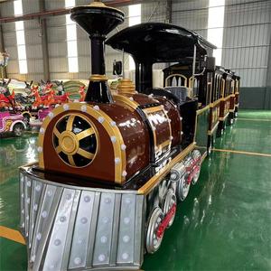 Paseo en tren eléctrico de alta calidad para niños para Parque de Atracciones centro comercial centro de negocios batería de acero fábrica venta completa - Product Image 1