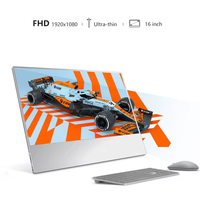 Monitor LCD Portátil Ultrafino de 16 Pulgadas Personalizado, Aleación de Aluminio, Panel IPS 1080P, Interfaz Tipo-C para Laptop