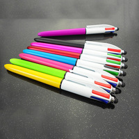 Stylo à bille 4 en 1 Stylo multicolore Stylo quatre couleurs avec stylet Stylo à bille 4 couleurs