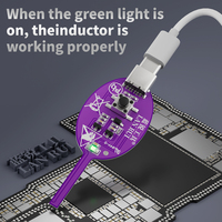 Détecteur d'inductance Lanrui K7S alimenté par USB-C pour test d'inducteurs de carte mère de téléphone avec indicateur LED, outil de localisation et de réparation des défauts