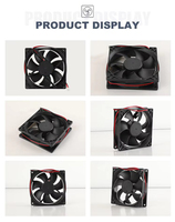 Ventilateur axial antidéflagrant personnalisé DC 12V, 7 pouces, roulement hydraulique, pale en plastique, haut débit d'air, ventilateur de ventilation industriel