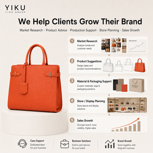 Bolso de Mano de Marca de Cuero con LOGO Personalizado Fabricante de Diseño de Lujo Clásico Bolso Tote para Damas Inspirado en Diseñador para Mujer - Product Image 3
