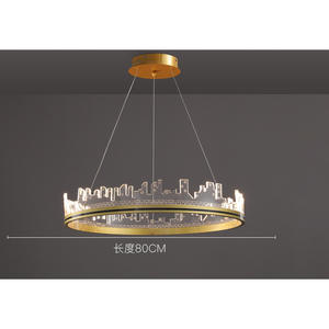 โคมไฟเพดาน LED สไตล์นอร์ดิกมินิมอลทันสมัย ใช้ไฟ AC ดีไซน์สร้างสรรค์ หรูหรา ปรับความสูงได้ ถนอมสายตา เหมาะสำหรับห้องนั่งเล่นและห้องนอน - Product Image 3