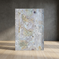 Dalle mince en marbre poli pour revêtement mural extérieur, design minimaliste, placage en pierre naturelle durable