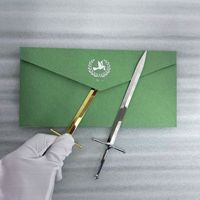 Ouvre-lettres en métal artisanal au prix d'usine, épée templière, ouvre-lettres