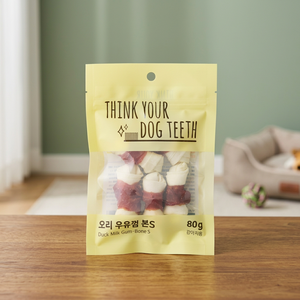 Golosina de Hueso de Goma de Leche de Pato de 80g para Perros - ¡Piense en los Dientes de su Perro! - Product Image 3