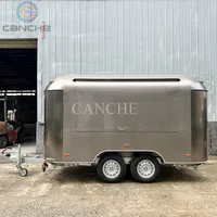 Chariot de nourriture mobile pour la vente de beignets glacés, kiosque alimentaire, camion de nourriture électrique