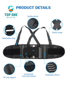 El mejor soporte ortopédico transpirable para la espalda, precio al por mayor, cinturón de soporte Lumbar de cintura inferior para aliviar el dolor - Product Image 6