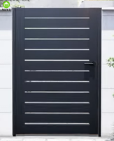Clôture de ferme en aluminium Portes de villa pour piétons Design moderne de luxe Anticorrosion Écologique Facilement assemblé Service de modélisation 3D