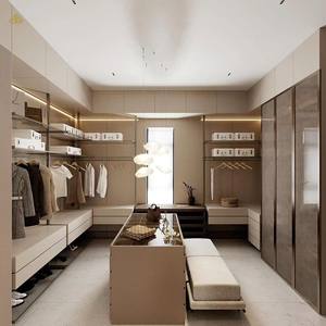 Estilo chino <span class=keywords><strong>Boom</strong></span> Closet Dormitorio Armario Diseño Armario Walk in Closet para la venta - Product Image 4