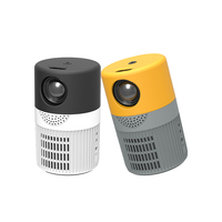 Proyektor LED Mini 600 Lumen 400X360P, Proyektor Audio Pemutar Media Rumah Versi Ditingkatkan