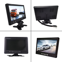Firecore-Monitor de reserva de imagen cuádruple dividida, monitor de 7 pulgadas de visión nocturna DC 12-24V AHD CVBS para camión y autobús