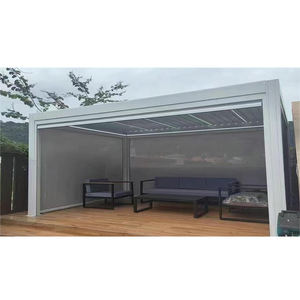 Gazebo Motorizado de Lujo Moderno 6x6 3x3 3x4, Carpa Impermeable Retráctil para Jardín, Pérgola de Aluminio para Exteriores - Product Image 2