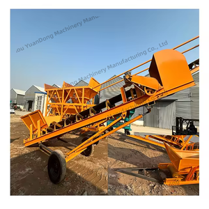 Hochladen des tragbaren Seitenwand band förderers, der Zement rohstoff im Zementwerk fördert - Product Image 1