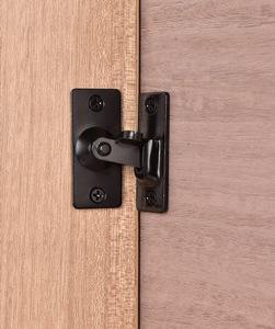 Door latch 304 stainless steel right-angle 90-degree 180-degree large-sized <b>hook</b> door lock anti-theft latch plug-in window cabin - Product Image 3