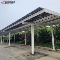 Abri solaire pour voitures 10 kW, léger, étanche, système d'abri solaire pour stationnement