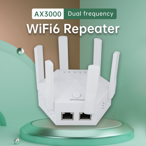 Bộ lặp 6 ăng ten wifi6 mới với tốc độ tối đa 3000Mb, 2.4G & 5G băng tần kép tự chuyển đổi Bộ mở rộng <span class=keywords><strong>wifi</strong></span> không dây - Product Image 6