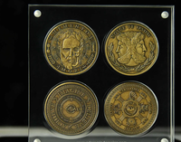 Cadre de présentation de pièces de monnaie personnalisé RAY YI, boîtier en Perspex pour pièces de monnaie Britannia avec présentoir magnétique en acrylique