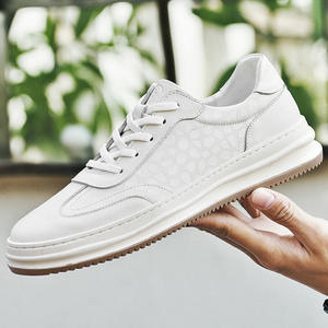 Zapatos Deportivos Casuales para Hombre 2026, Cómodos, de Piel Vacuna, con Suela Gruesa, Blancos, a la Moda - Product Image 4