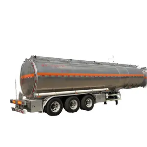 Starway 3 Axles 42cbm Aluminum Fuel Tanker Diesel Petrol Tank Truck Semi Trailer Manufacturers