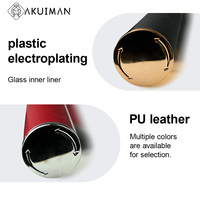 Flacon de parfum rotatif à double paroi en aluminium avec tube en verre extérieur 10ml
