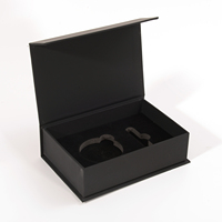 Boîte cadeau rigide magnétique de luxe écologique avec logo personnalisé, insert en mousse EVA, impression quadricolore pour parfum, soins de la peau, cosmétiques