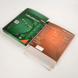 Carpeta de Cartón Cuadrada Gruesa Plegable y Reciclable Personalizada con Asa para Embalaje de Electrónica de Consumo, Color Personalizado - Product Image 5