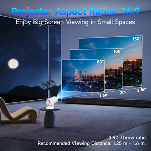 Proyector Inteligente BT Air Mouse 720P HY300 Pro Plus 290 ANSI con Decodificación 8K, Android 14, WiFi 6, BT5.4, <span class=keywords><strong>Cine</strong></span> <span class=keywords><strong>en</strong></span> Casa Portátil Integrado - Product Image 6