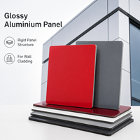 Panneau composite en aluminium Alucobond haute brillance 3 mm 4 mm 5 mm, revêtement mural extérieur en ACP, panneau composite en aluminium