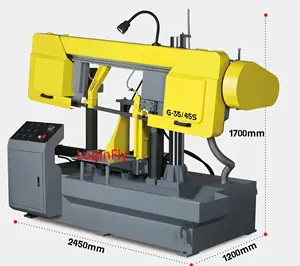 Máquina de corte de banda de metal Horizontal, semiautomática, para Sierra de acero y acero inoxidable, nueva