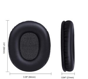 Almohadillas de cuero de proteína para auriculares, almohadillas de oreja de repuesto para Audio <span class=keywords><strong>Technica</strong></span> ATH-<span class=keywords><strong>M50X</strong></span> M50XBT - Product Image 2