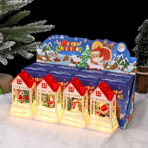 Elonna Christmas Ornament Bland Box Gift Luminous <b>Glowing</b> Painted Mini Resin Crystal <b>Ball</b> for Snowman Holiday Decorations Living - Product Image 5