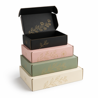 Boîte d'expédition en carton ondulé personnalisée, emballage en papier recyclable pour les commandes de cadeaux et la livraison de produits en e-commerce