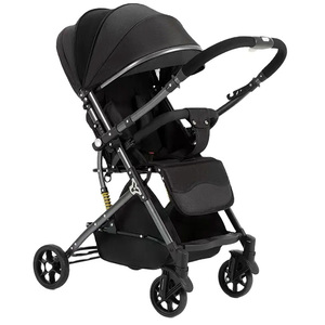 Poussette pliable en tissu de lin, berceau pour bébé, poussette à double sens, légère, pour les voyages, de 0 à 36 mois - Product Image 1