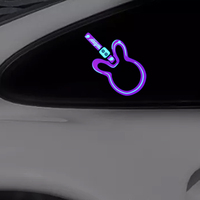 Pegatinas Luminosas para Autos con Logotipo Personalizado de Fábrica, Panel LED Intermitente para Ventana de Auto con Varios Logotipos Disponibles