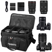 Bolsa de Cámara FOSOTO B900, Estuche Impermeable para Cámara DSLR, Bolsa de Fotografía para Canon, Nikon, Sony, Bolsa para Lentes
