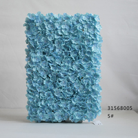 Bloemenwandpaneel Kunstmatige Wand Hydrangea Bloemenachtergrond 3D Zijden Hydrangea Rozen Bloempaneel voor Fotoachtergrond Huisfeest
