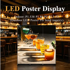 Afficheur LED à <span class=keywords><strong>prix</strong></span> d'usine, écran <span class=keywords><strong>publicitaire</strong></span> numérique LED, P1.25 P2 P1.5 P2.5, haute luminosité, <span class=keywords><strong>affiche</strong></span> vidéo LED pliable - Product Image 4