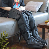 Masseur de récupération des jambes à compression d'air amélioré, appareil de thérapie par compression séquentielle, bottes de massage pour les pieds et les mollets